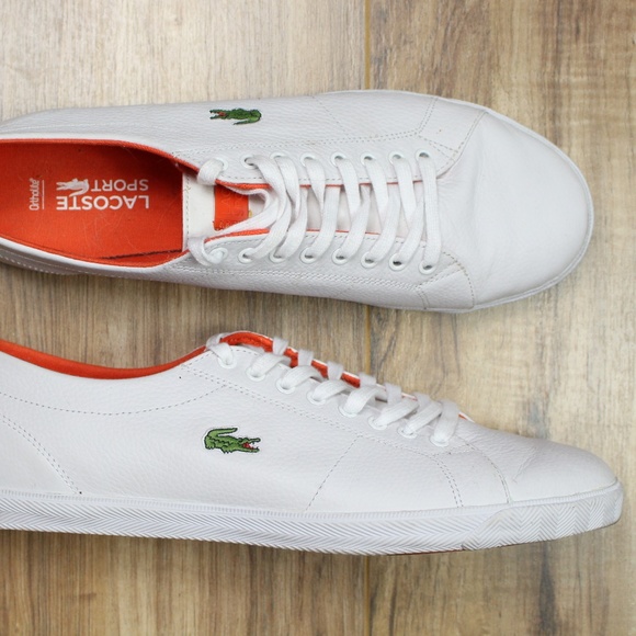 lacoste ortholite white